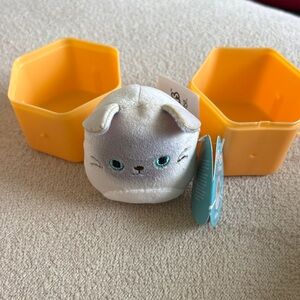 Micromallows cat  with Yellow Hexagon Case